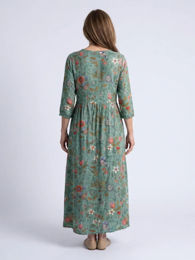 Madison – Premium cotton floral maxi dress