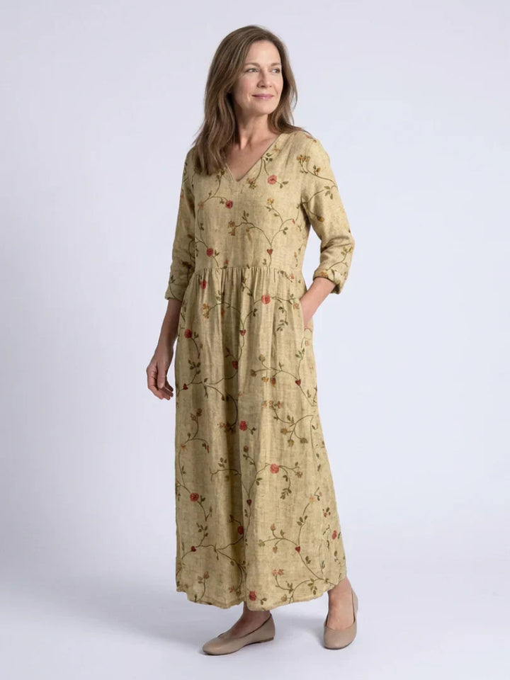 Madison – Premium cotton floral maxi dress